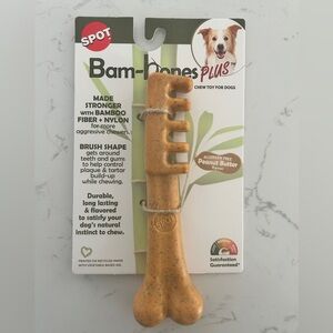 Spot Bam-bones Plus Chew Toy for Dogs - Peanut Butter Flavor- NWT